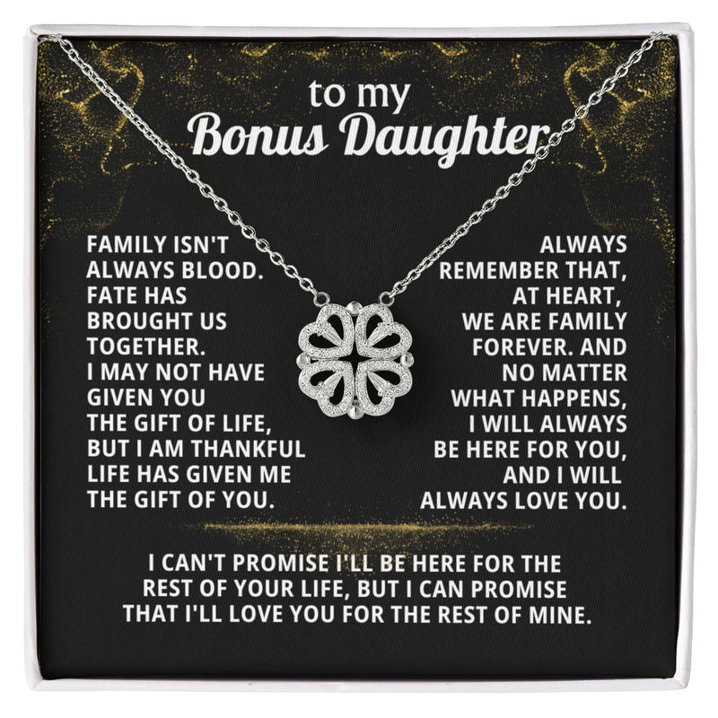 To My Bonus Daughter, I can promise to LOVE YOU for the rest of mine - Magnetic Hearts