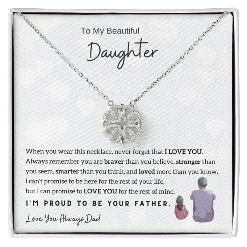 To My Beautiful Daughter, I can promise to LOVE YOU for the rest of mine - Magnetic Hearts