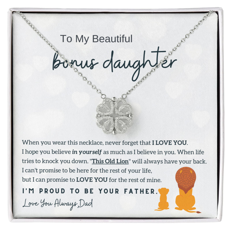 To My Bonus Daughter, I'm proud to be your Father - Magnetic Hearts