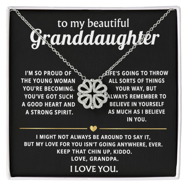 To My Dearest Granddaughter, My love for you is forever.