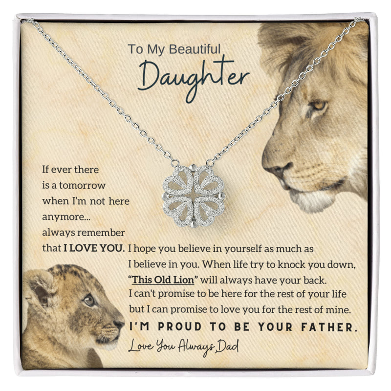 To My Beautiful Daughter, This Old Lion” will always have your back - Magnetic Hearts