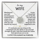 (Only a few left) TO MY WIFE, falling in love with you was beyond my control - Magnetic Hearts