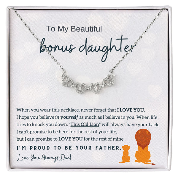 To My Bonus Daughter, I'm proud to be your Father - Magnetic Hearts