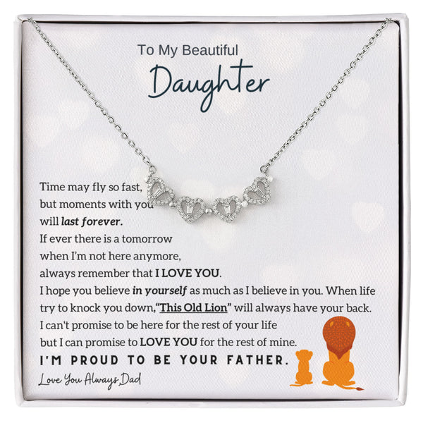 To My Beautiful Daughter, always remember that I LOVE YOU - Magnetic Hearts