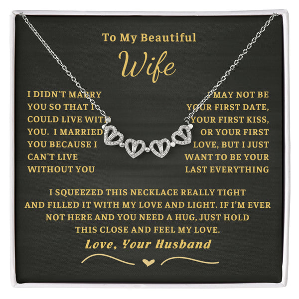 To My Beautiful Wife, just hold this close and feel my love - Magnetic Hearts