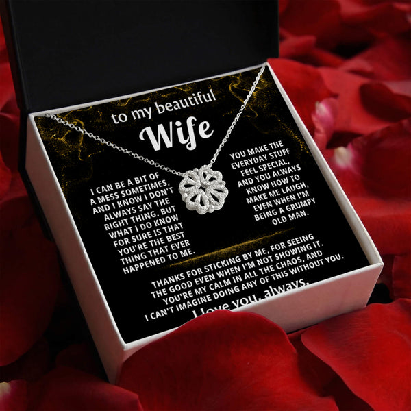 To My Wife, You're the best thing that happened to me. — [Lux] - Magnetic Hearts Necklace
