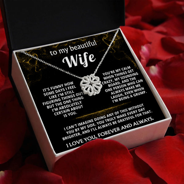 To My Wife, You are my one absolute certainty.