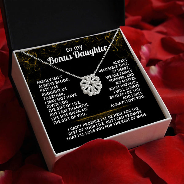 To My Bonus Daughter, I can promise to LOVE YOU for the rest of mine - Magnetic Hearts