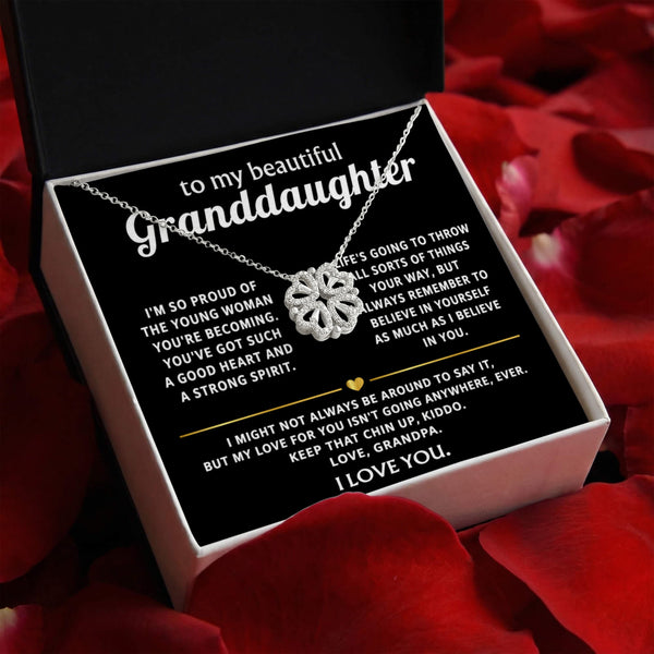 To My Dearest Granddaughter, My love for you is forever.
