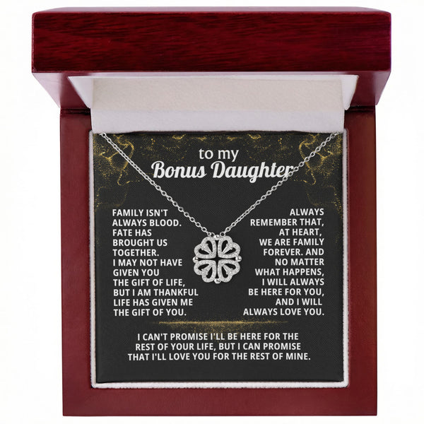 To My Bonus Daughter, I can promise to LOVE YOU for the rest of mine - Magnetic Hearts