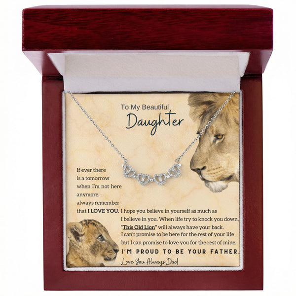 To My Beautiful Daughter, This Old Lion” will always have your back - Magnetic Hearts