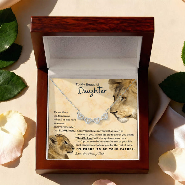 To My Beautiful Daughter, This Old Lion” will always have your back - Magnetic Hearts
