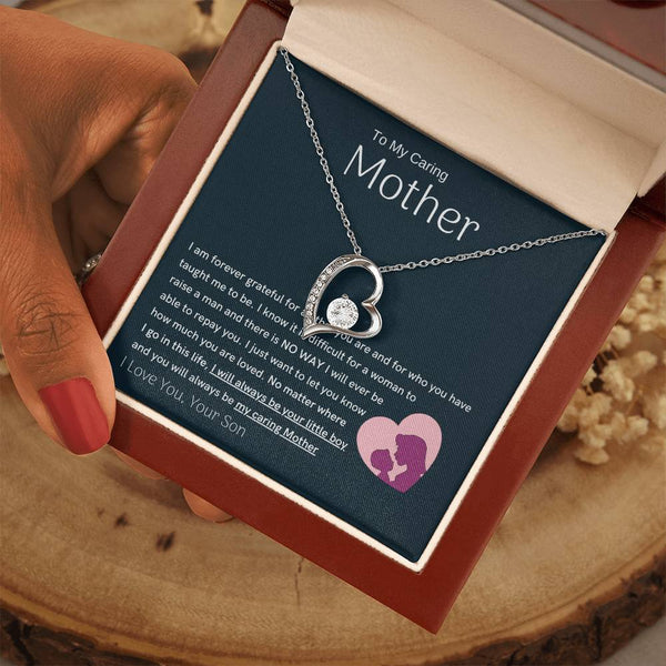 To My Loving Mother - You are my sunshine, I will always be your little boy (Only a Few Left) - Forever Love Necklace