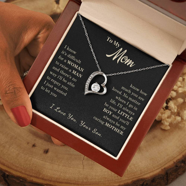 [Almost Sold Out] To My Mom - I Love You Mother  - Forever Love Necklace