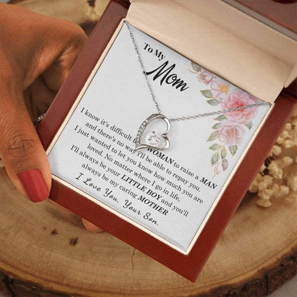[Only a few left] To My Loving Mother - I love you  (Forever Love Necklace)