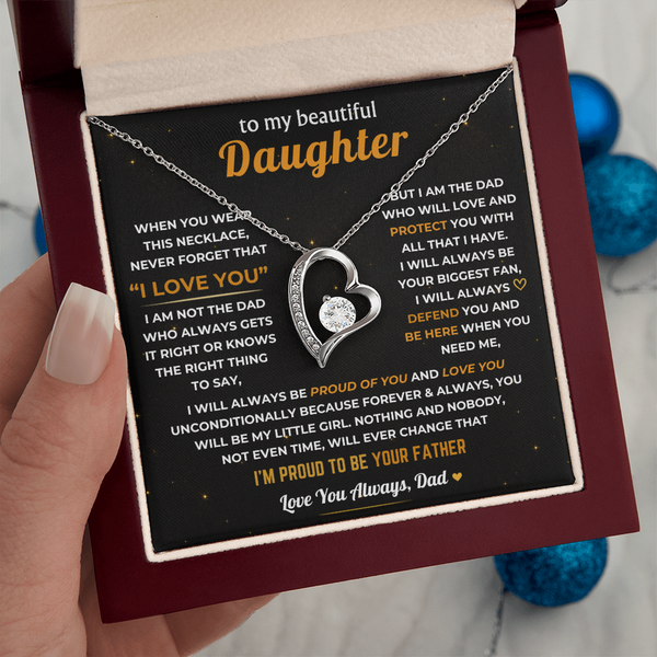 To My Daughter, Dad Will Always Protect You - Forever Love