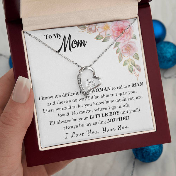 [Only a few left] To My Loving Mother - I love you  (Forever Love Necklace)