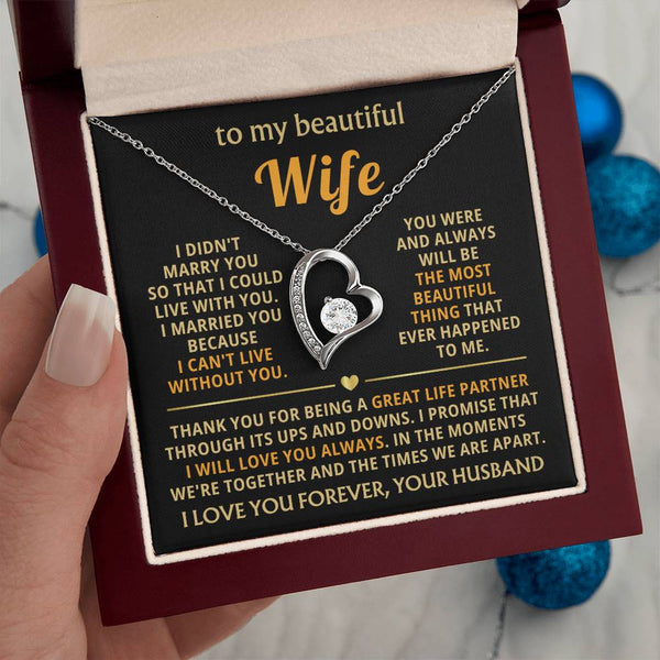 [Almost Sold Out] TO MY BEAUTIFUL WIFE - I married you because I can't live without you