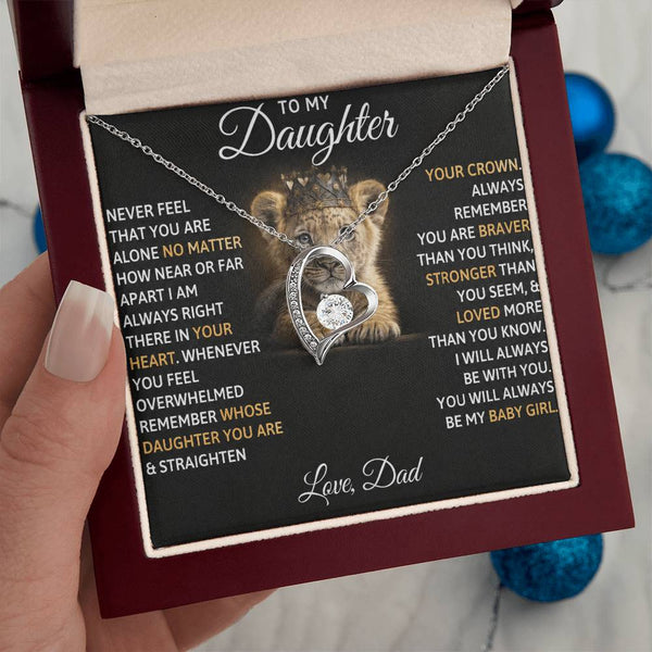 To My Beautiful Daughter, I AM ALWAYS RIGHT THERE IN YOUR HEART