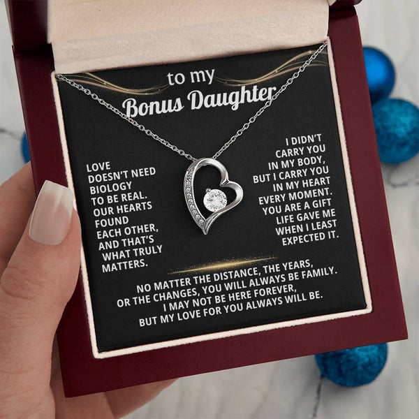 To My Bonus Daughter, Our hearts found each other