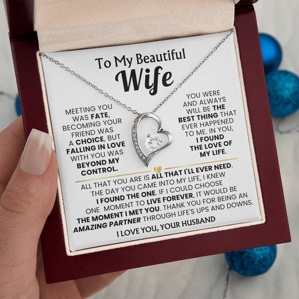 TO MY BEAUTIFUL WIFE - I knew I found the one