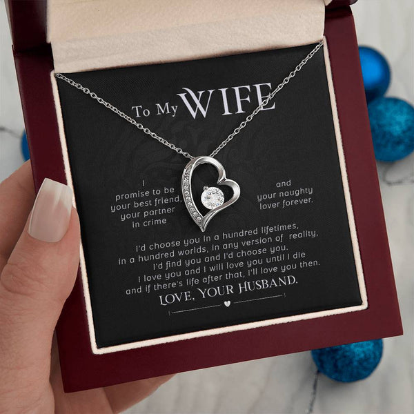 Gift For Wife, Wife Birthday Gift, Anniversary Gift For Wife, Wife Necklace , Love Card