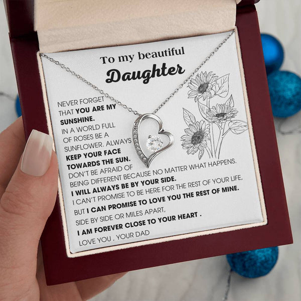 [ Only A Few Left ] To My Daughter, YOU ARE MY SUNSHINE - KEEP YOUR FACE TOWARDS THE SUN