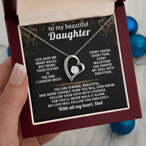 To my beautiful Daughter, being your father is the one I cherish most