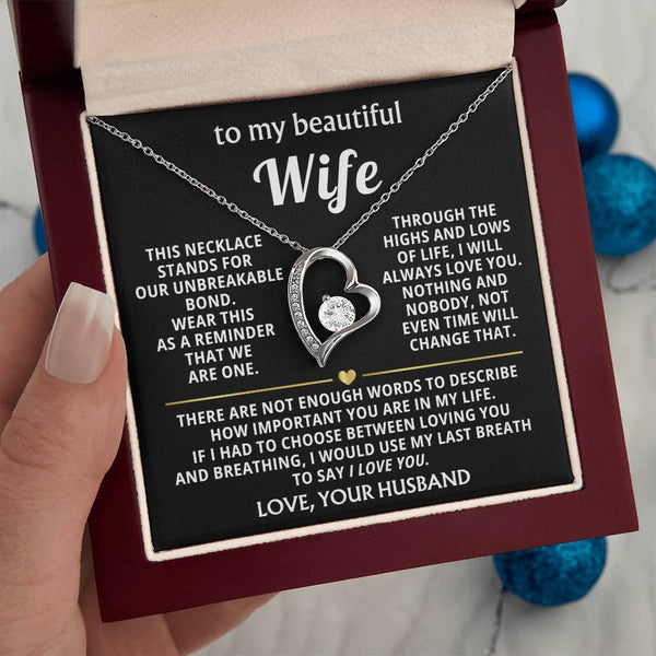 To My Beautiful Wife - This necklace stands for our unbreakable bond [Almost Sold Out]