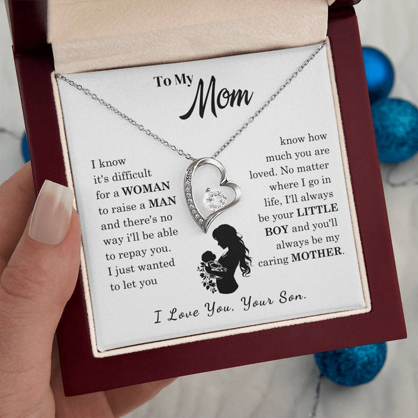 [Only a few left]  To My Mom - Loved Mother  - Necklace