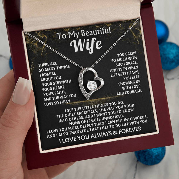 To My Beautiful Wife, you keep showing up with love and courage