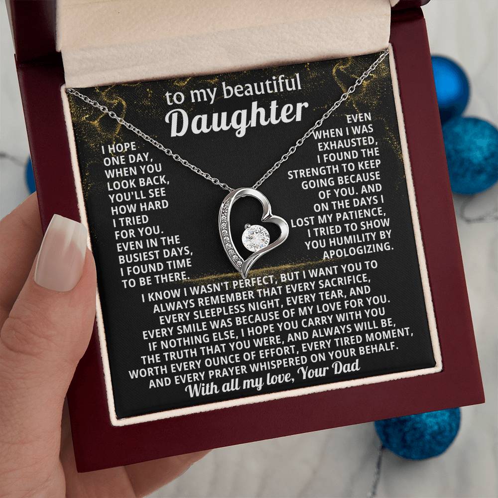 TO MY BEAUTIFUL DAUGHTER, I tried to show you humility by apologizing