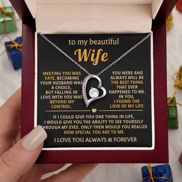 (Almost Gone) To My Beautiful Wife - I found the love of my life [ Forever love necklace ]