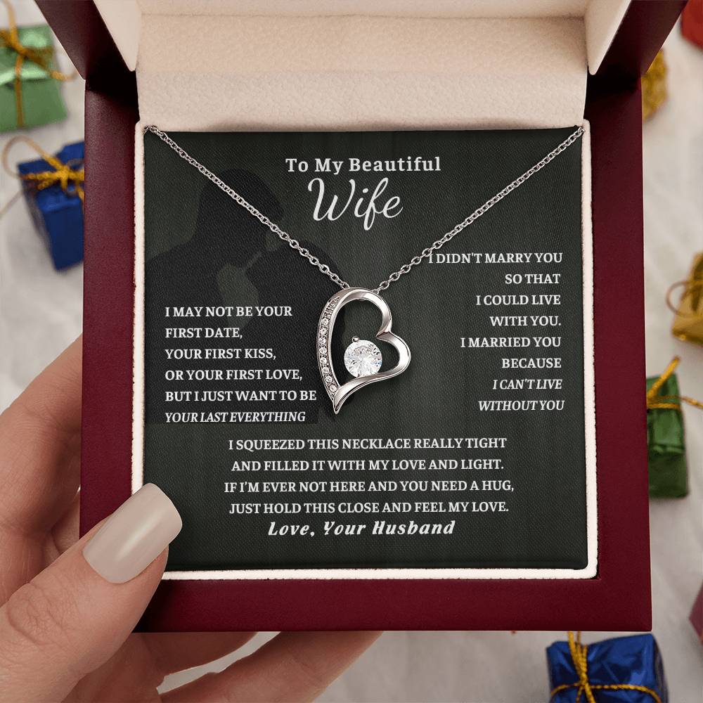 Gift For Wife, Wife Birthday Gift, Anniversary Gift For Wife, Wife Necklace , Love Card