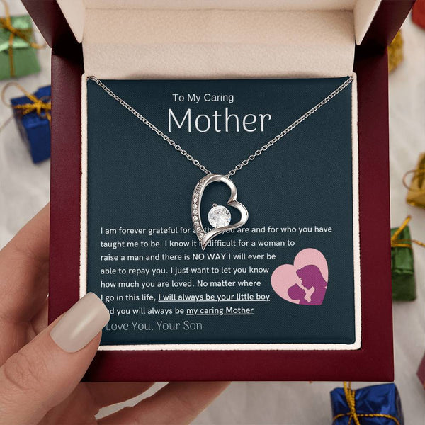 To My Loving Mother - You are my sunshine, I will always be your little boy (Only a Few Left) - Forever Love Necklace