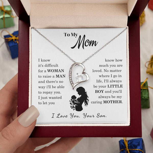[Only a few left]  To My Mom - Loved Mother  - Necklace