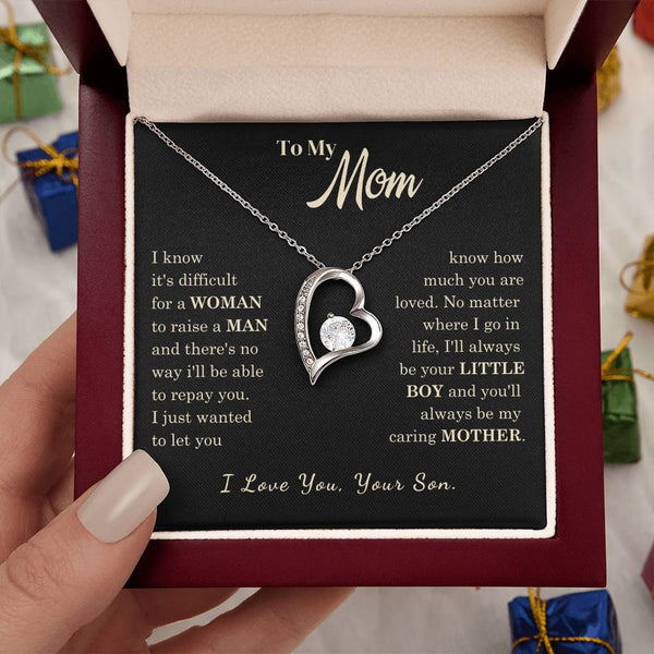 [Almost Sold Out] To My Mom - I Love You Mother  - Forever Love Necklace