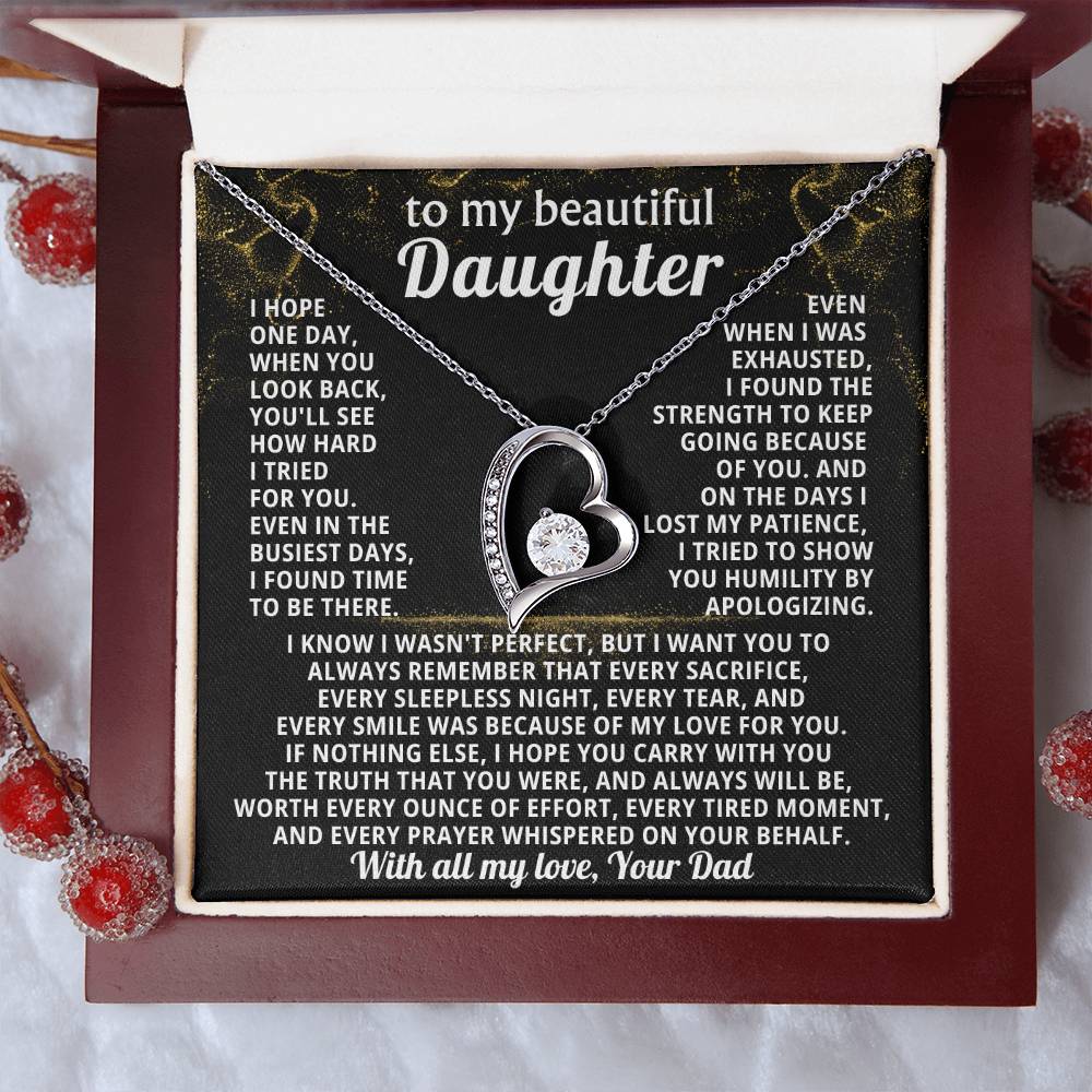 TO MY BEAUTIFUL DAUGHTER, I tried to show you humility by apologizing