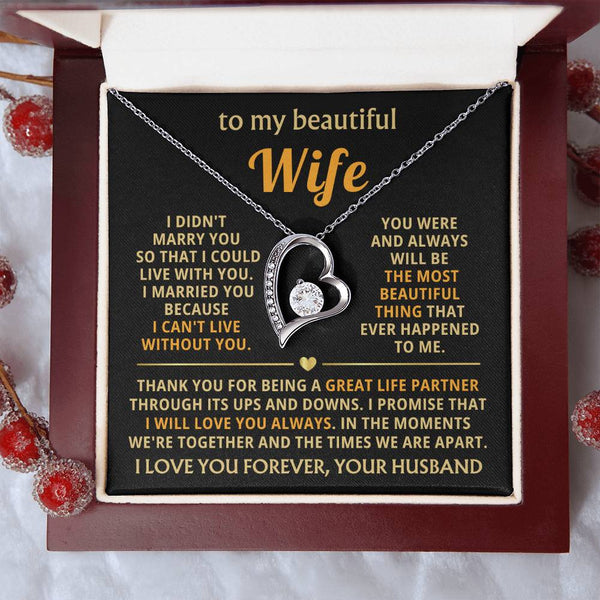 [Almost Sold Out] TO MY BEAUTIFUL WIFE - I married you because I can't live without you