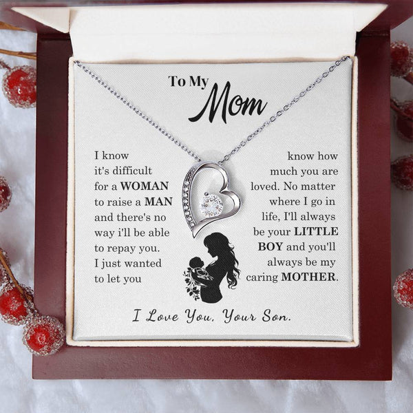[Only a few left]  To My Mom - Loved Mother  - Necklace