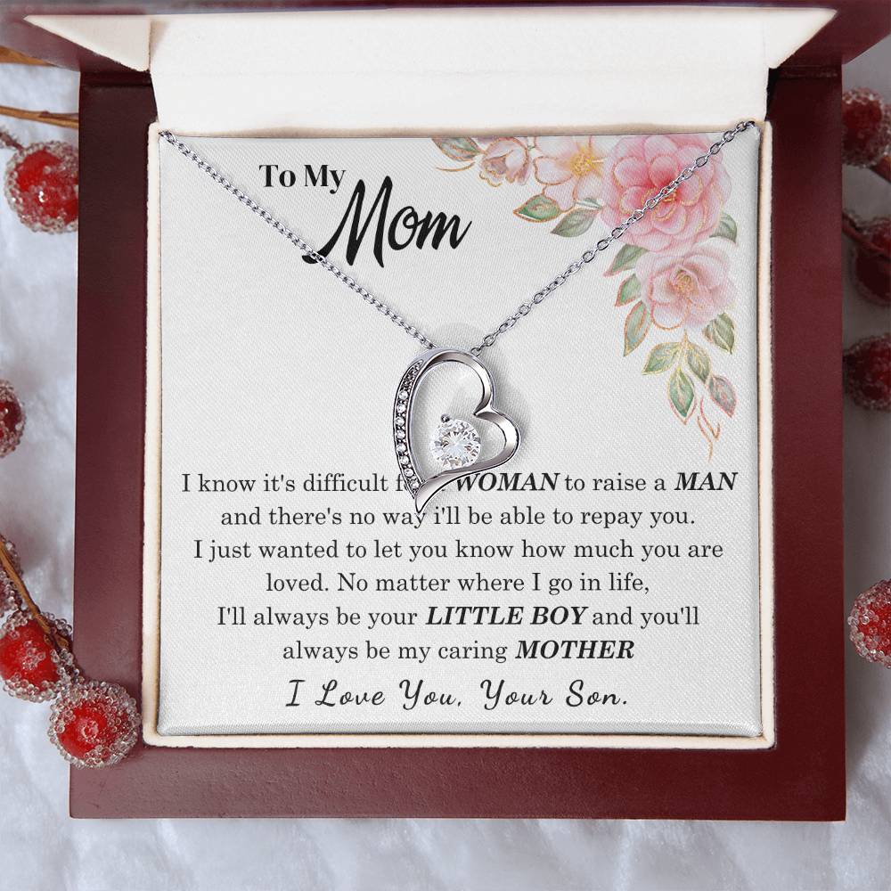 [Only a few left] To My Loving Mother - I love you  (Forever Love Necklace)