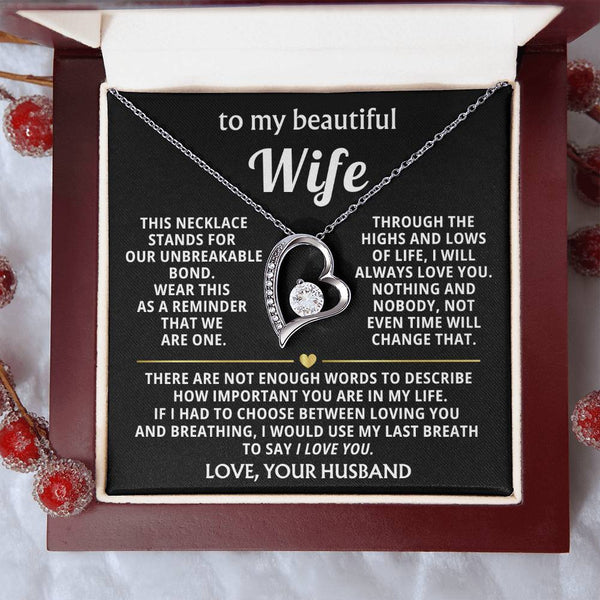 To My Beautiful Wife - This necklace stands for our unbreakable bond [Almost Sold Out]