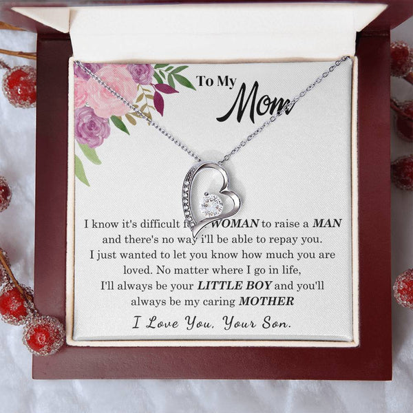 To My Loving Mother - I love you  (Forever Love Necklace)