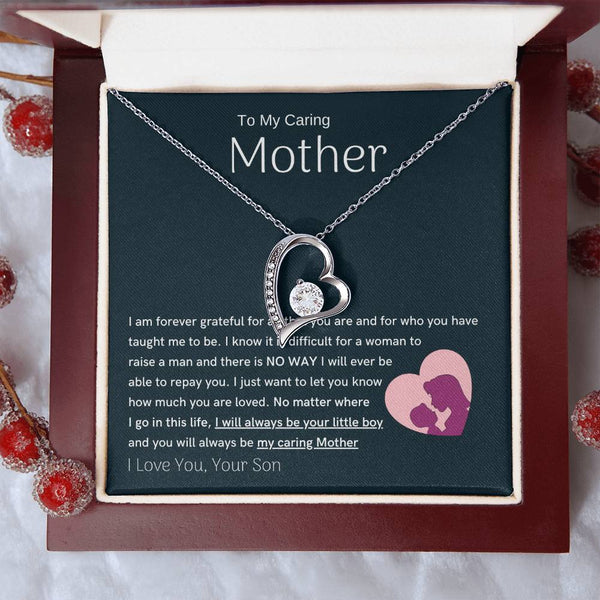 To My Loving Mother - You are my sunshine, I will always be your little boy (Only a Few Left) - Forever Love Necklace