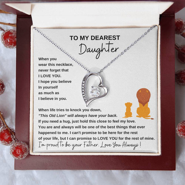 [ Only A Few Left ] To My Dearest Daughter , If you need a hug, just hold this close to feel my love