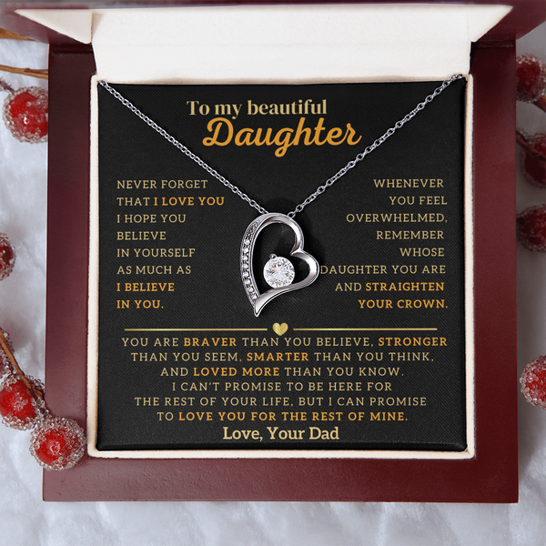 To My Beautiful Daughter, Remember To Straighten Your Crown (Almost Sold Out)