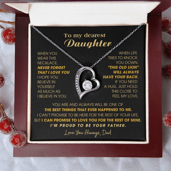 [Few left only] To My Dearest Daughter , If you need a hug, just hold this close to feel my love