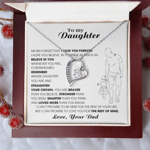 [Only a few left] To My Daughter, Never Forget That I Love You Forever