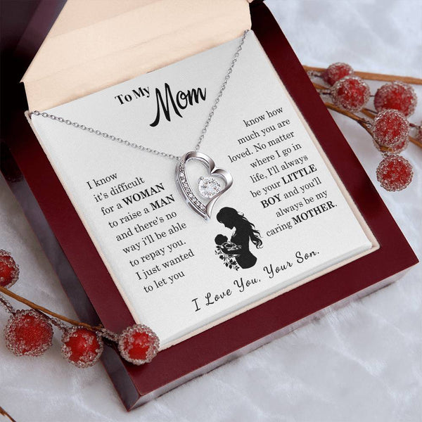 [Only a few left]  To My Mom - Loved Mother  - Necklace