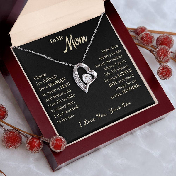 [Almost Sold Out] To My Mom - I Love You Mother  - Forever Love Necklace